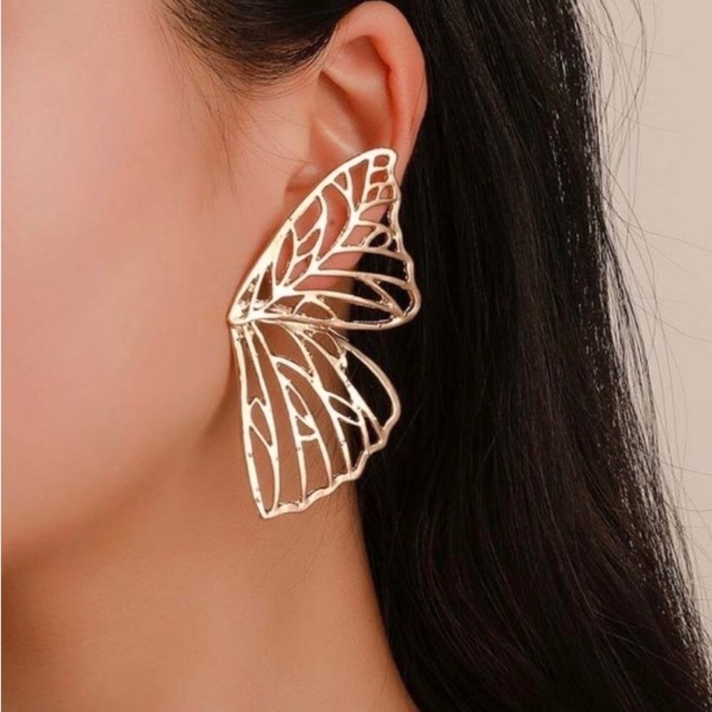 Zara Gold Butterfly Earrings